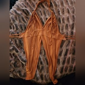 Warrior halter top - gold